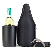 CaddyO CaddyO Elegant Cloth Wine Tote and Iceless Wine Bottle Chiller Set by ChillnJoy is the perfect accessory for keeping wines perfectly chilled and protected when traveling