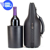 CaddyO - Leather Wine Tote & Iceless Wine Bottle Chiller Set